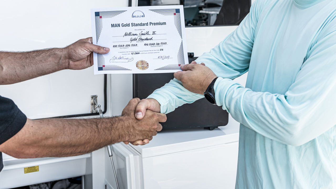 Extended warranty Gold Standard Premium for MAN marine engines