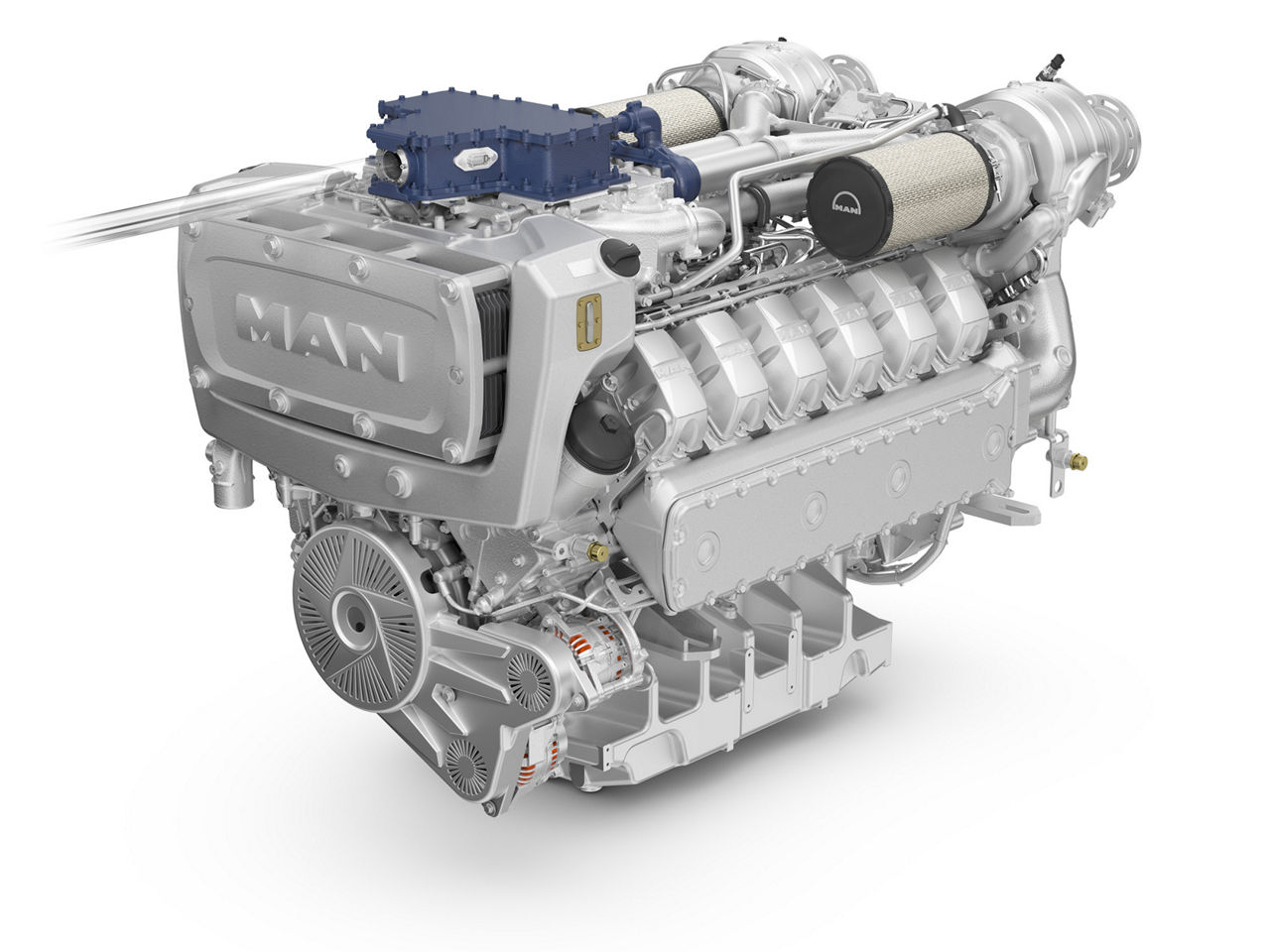 MAN hydrogen dual-fuel marine engine