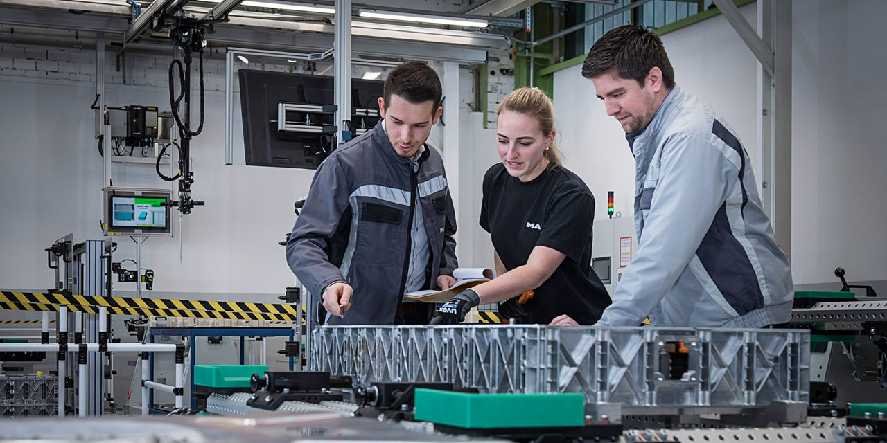 Batterieproduktion bei MAN 
