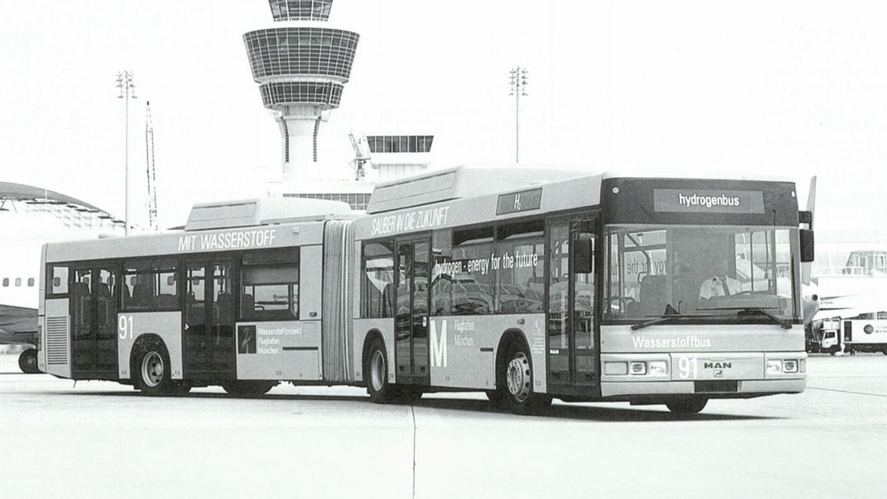 MAN Bus mit Wasserstoffantrieb