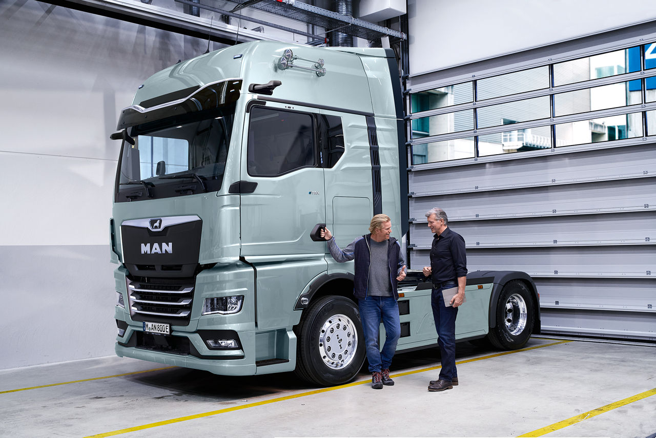 Adviesgesprek voor een elektrische MAN vrachtwagen