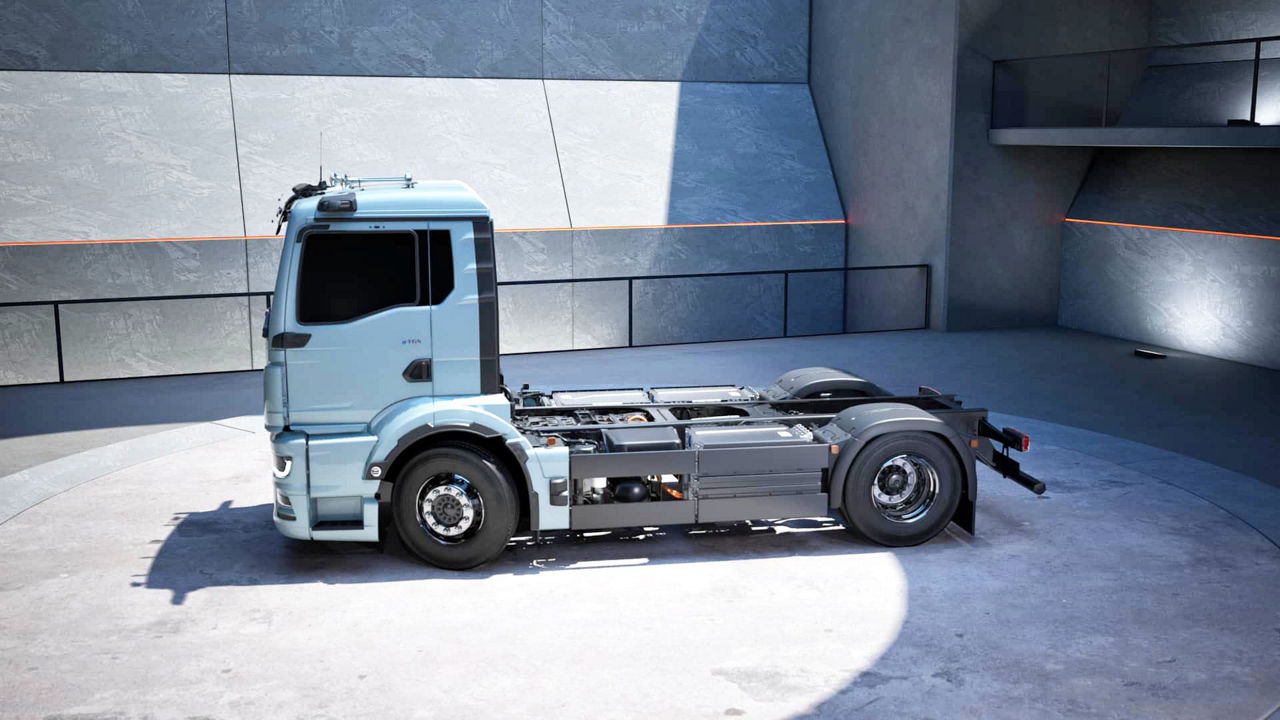 Virtueller Showroom des MAN eTGS mit dem Fahrerhaus NN