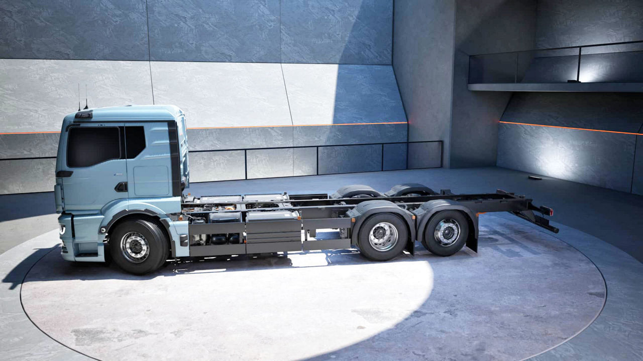 Virtueller Showroom des MAN eTGS mit dem Fahrerhaus TN