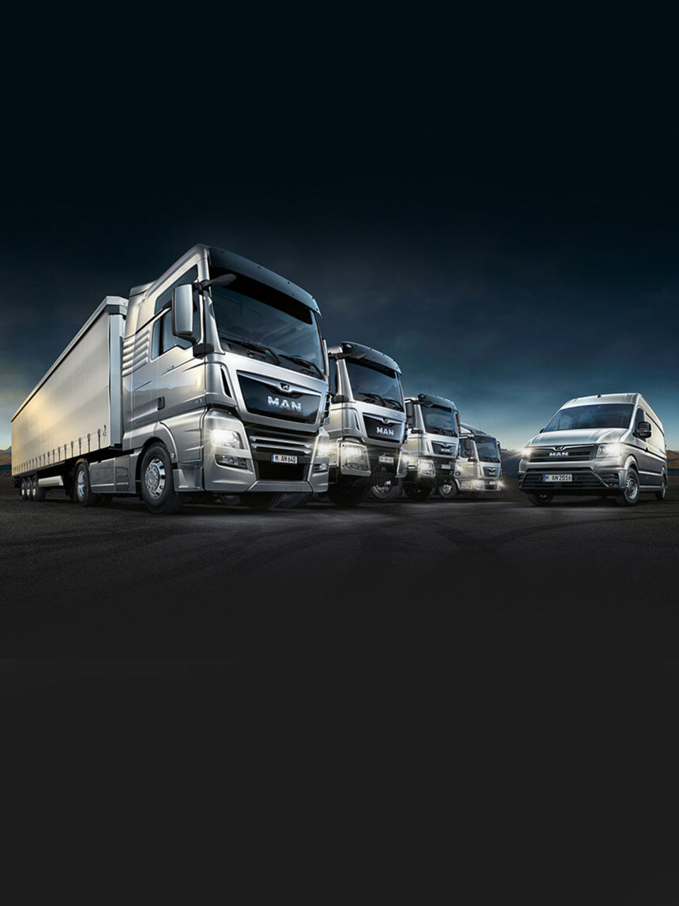 The entire MAN truck range at a glance