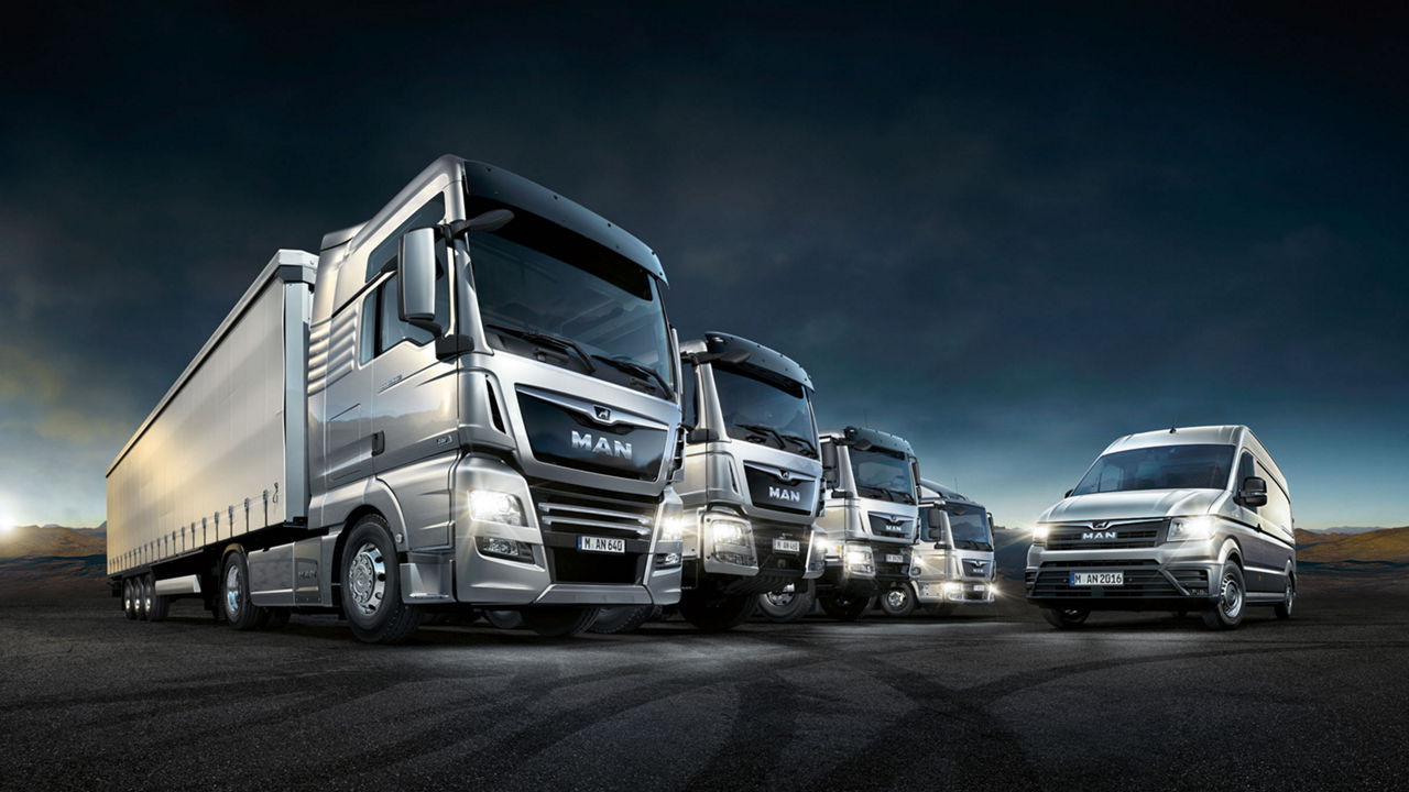 The entire MAN truck range at a glance