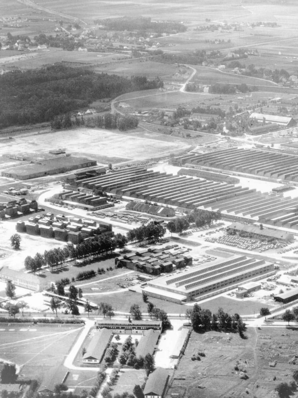 Aerial view: Munich from above 1957