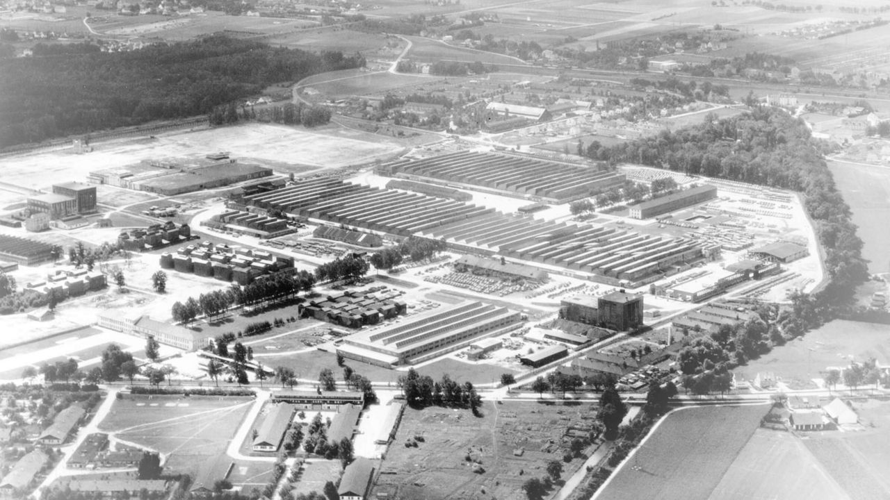 Aerial view: Munich from above 1957