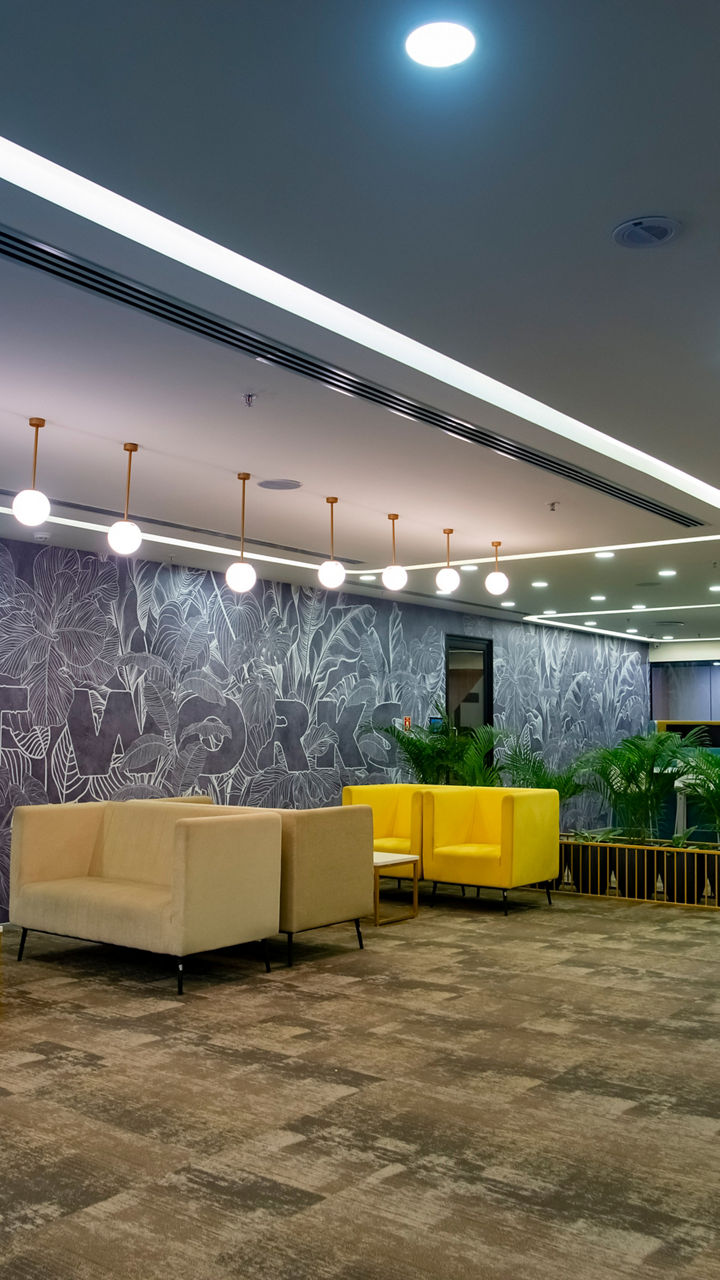 A spacious work and rest area 