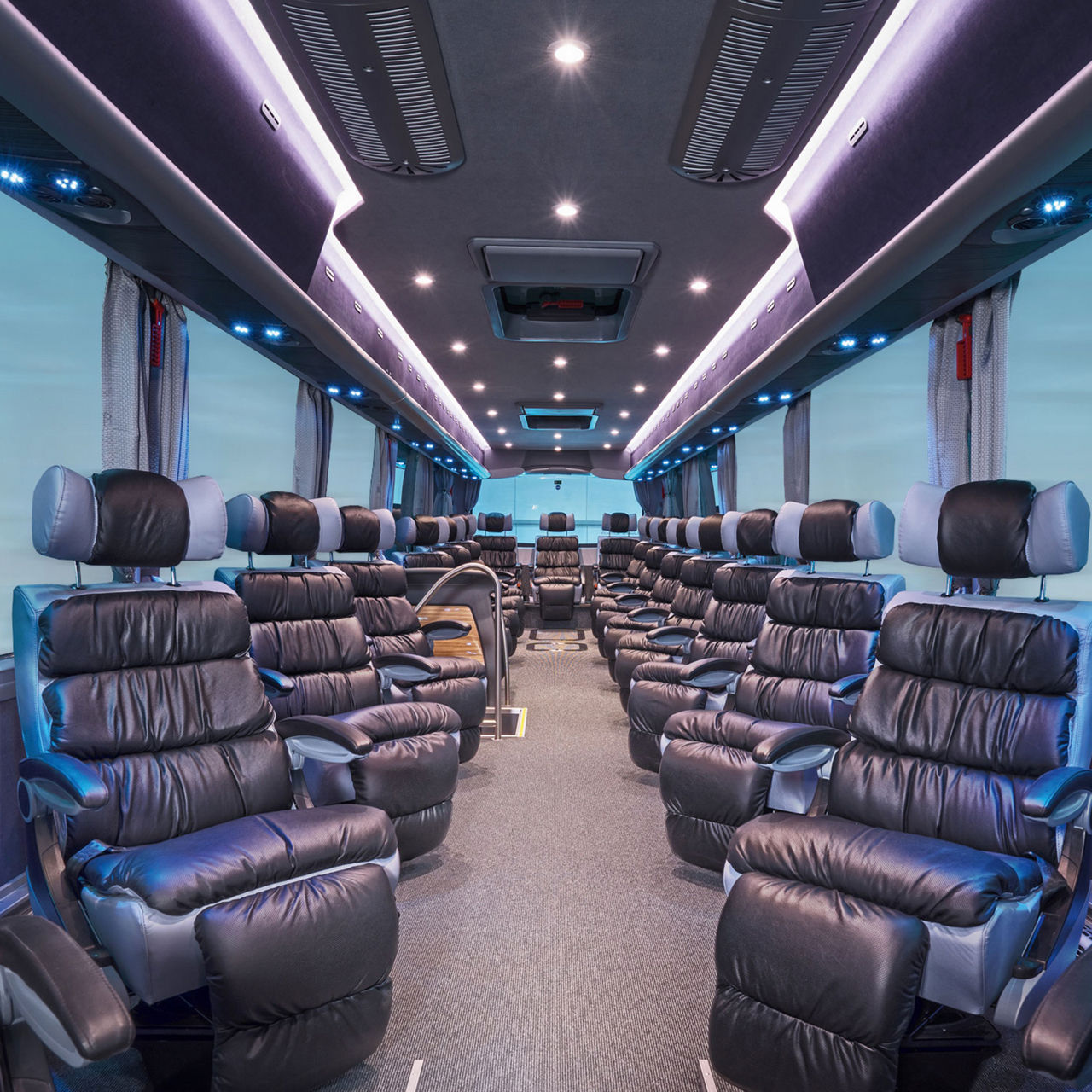 Individuelle Innenausstattung für Reisebusse