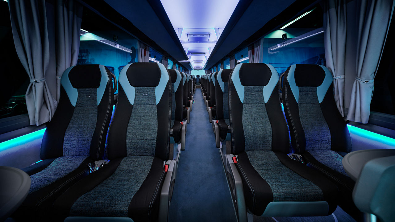 Wohlfühlatmosphäre auch für Nachtfahrten.