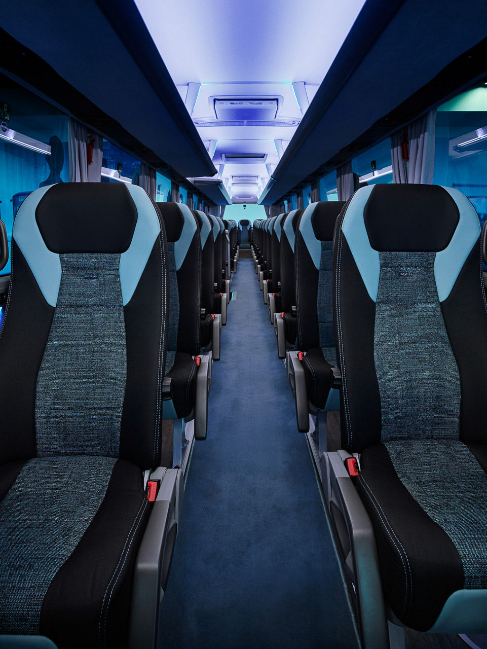 Wohlfühlatmosphäre auch für Nachtfahrten.