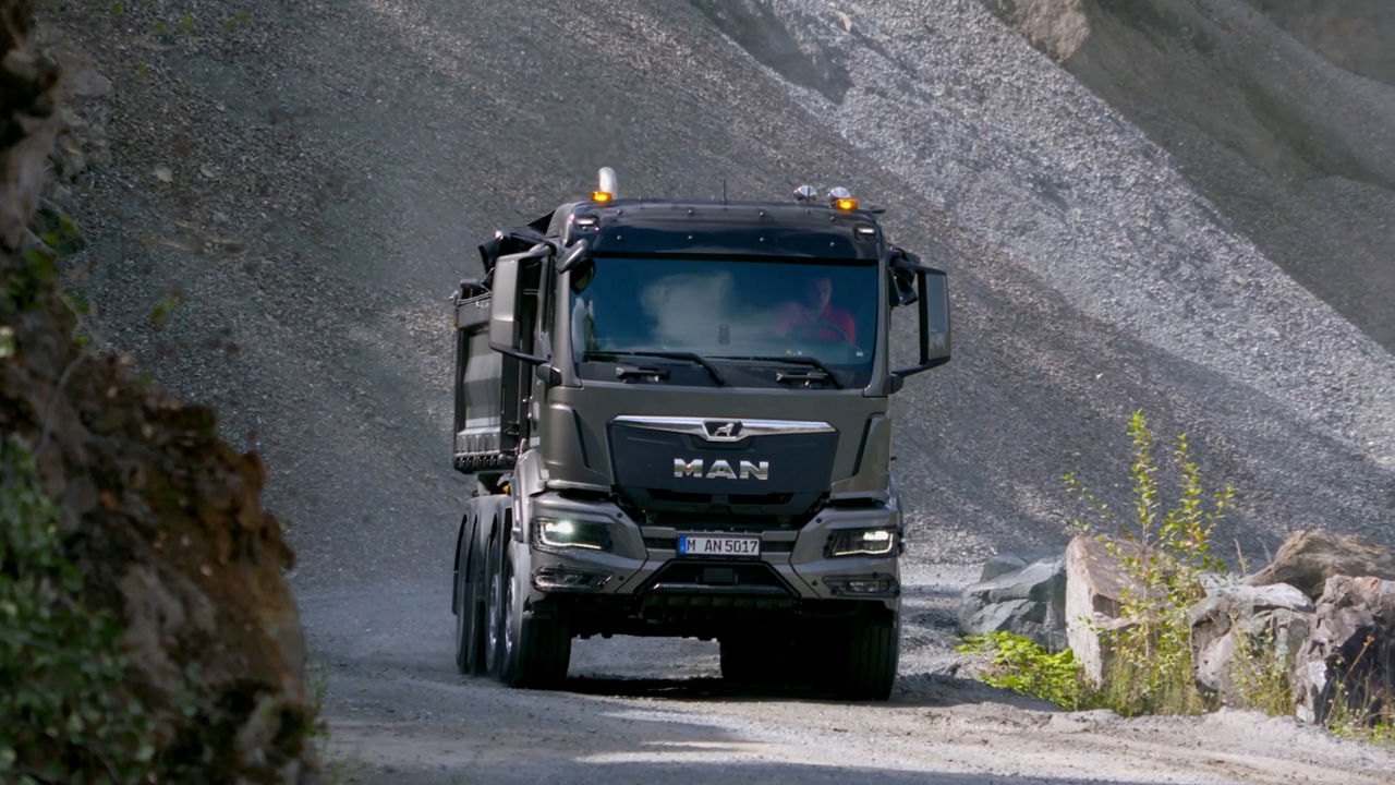 MAN driezijdige kiepwagen