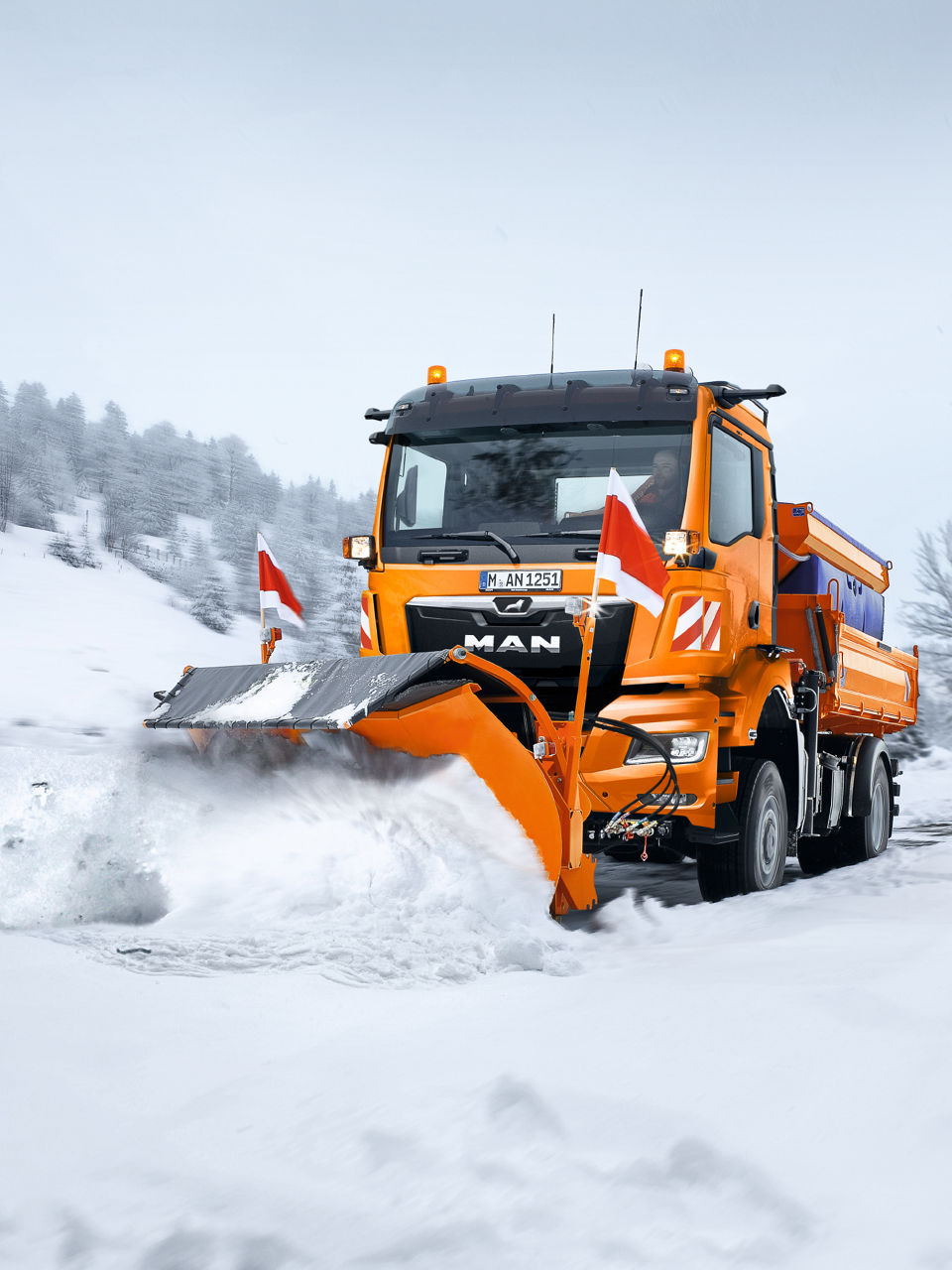 Kommunale køretøjer: MAN køretøj til vinterrydning