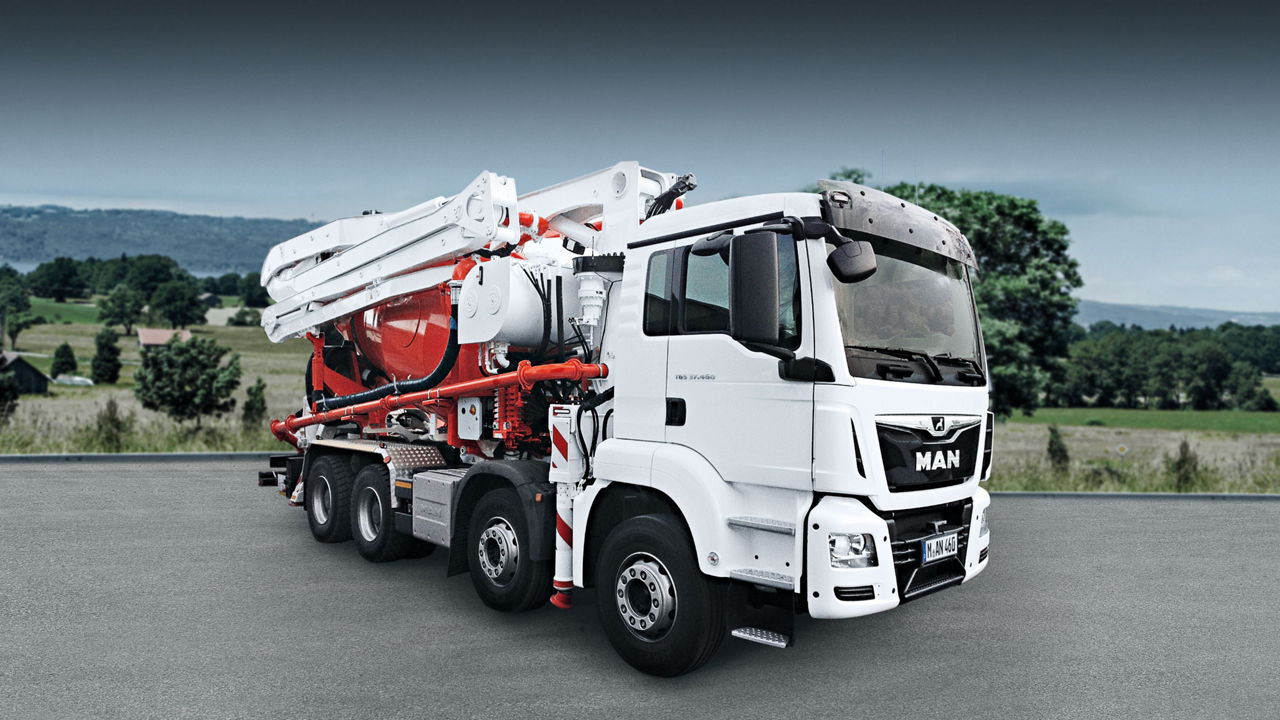 MAN ready-mix concrete vehicles