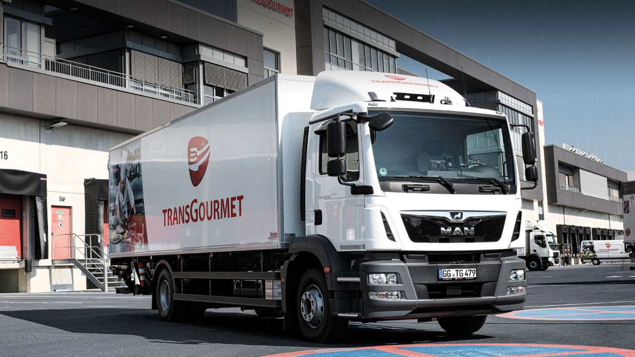 MAN food delivery trucks