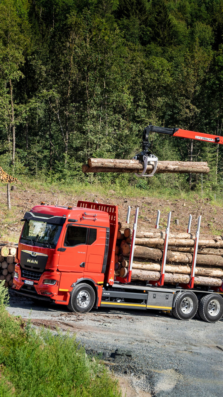 Metsäkuorma-autot: MAN-lyhytpuukuljetusautot