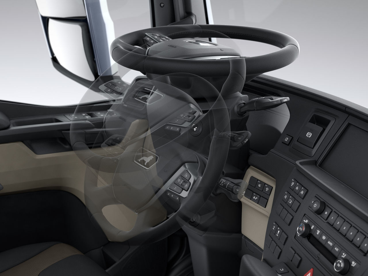 Monenlaisia ohjauspyörän säätömahdollisuuksia