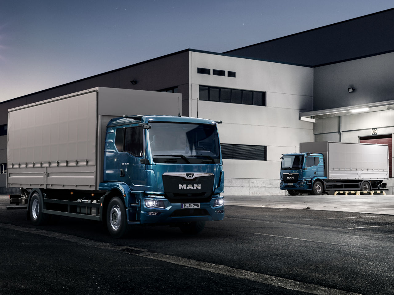 MAN TGM & TGL are professionals for distribution transport: They transport all types of cargo safely and economically across town and country.