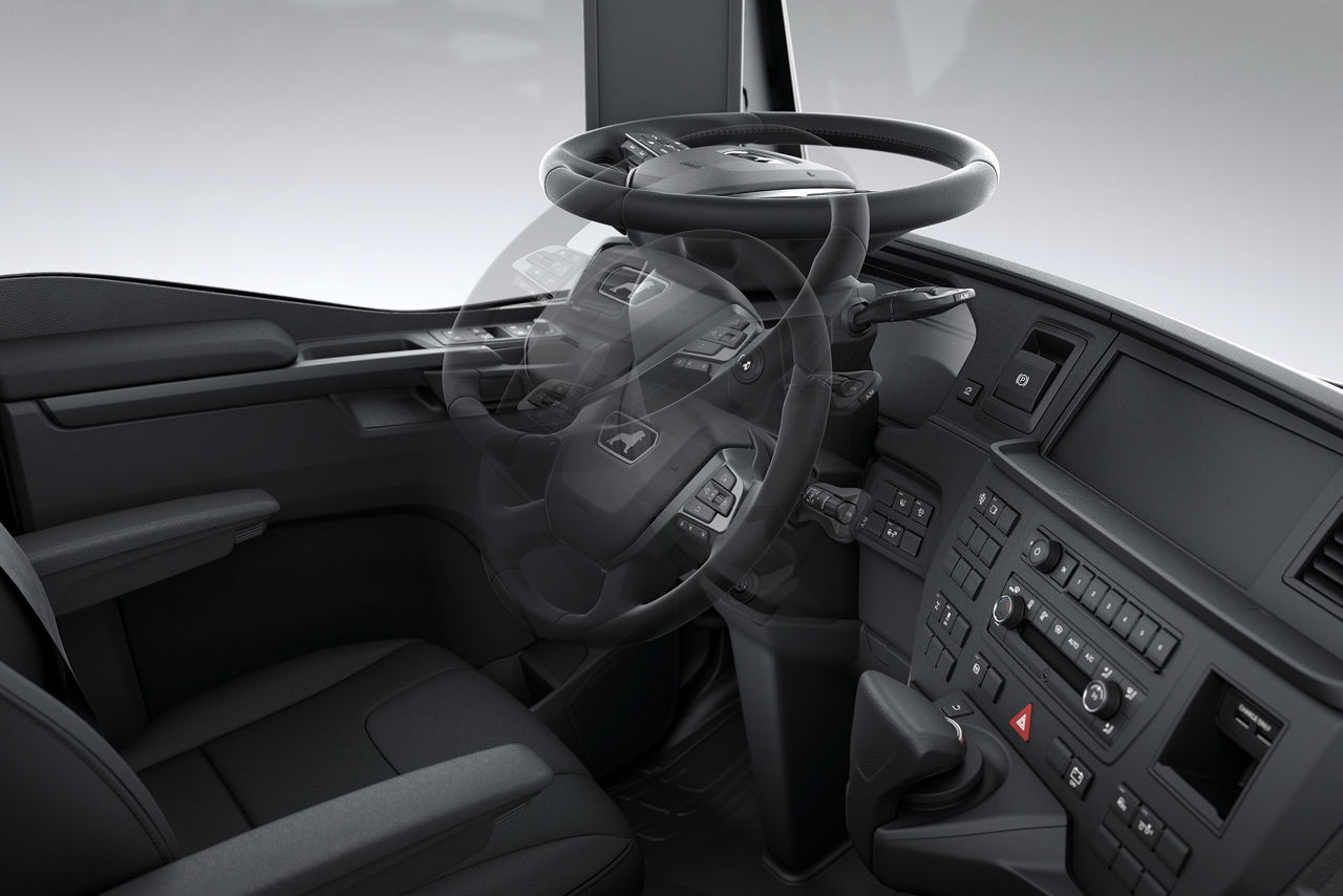 Die Ausrichtung des Lenkrads in Ihrem MAN lässt sich an Ihre Bedürfnisse anpassen.