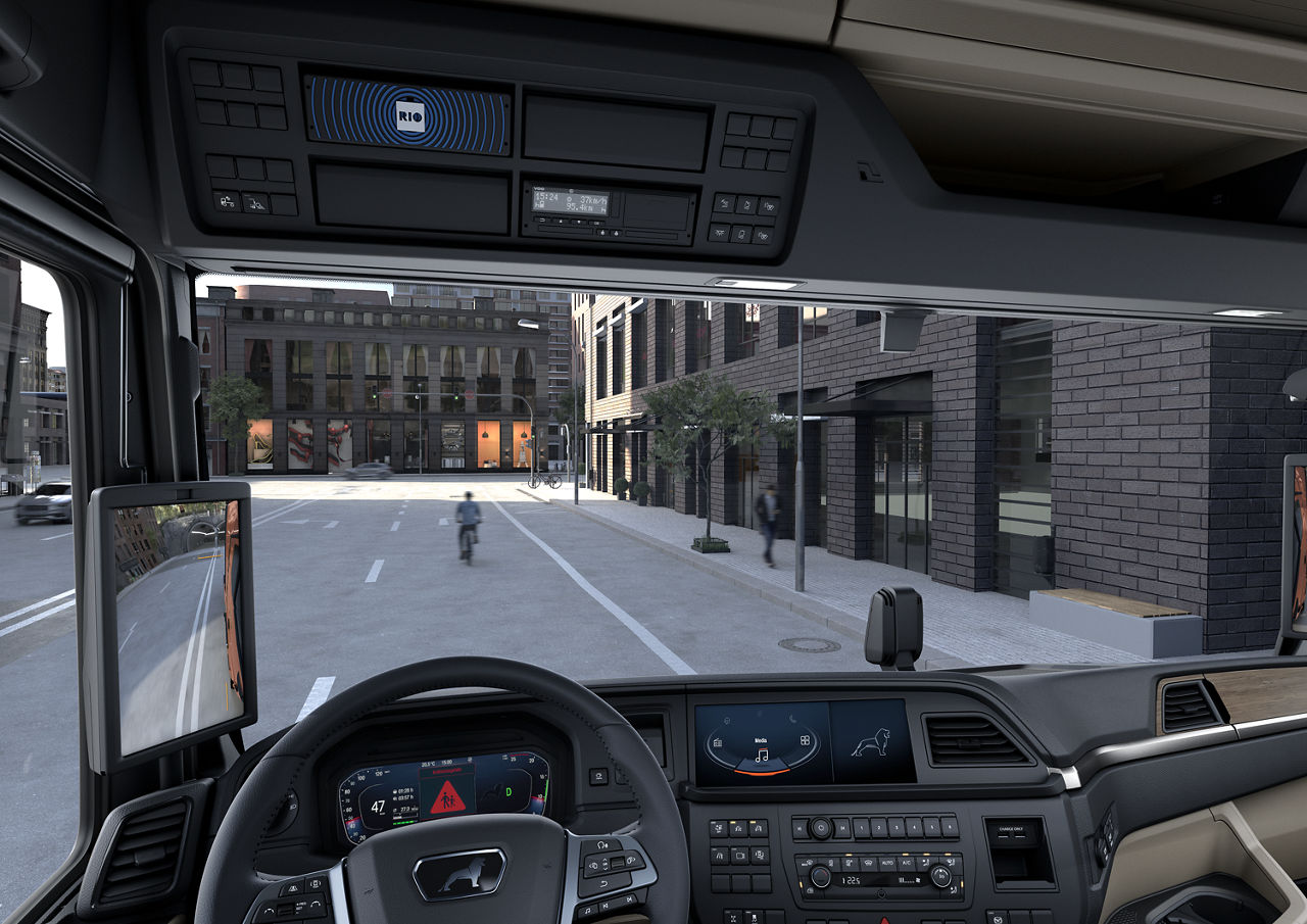 Vergrößertes Sichtfeld des MAN TGM & MAN TGL.