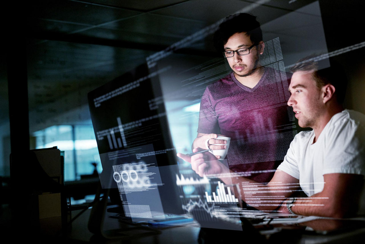 Een digitaal verbonden wereldbol.