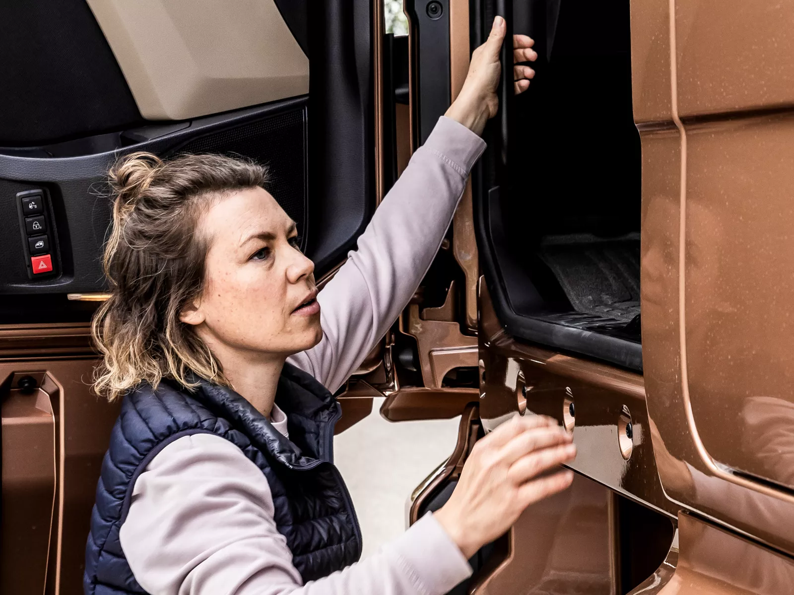 Ergonomic entry into the MAN TGS