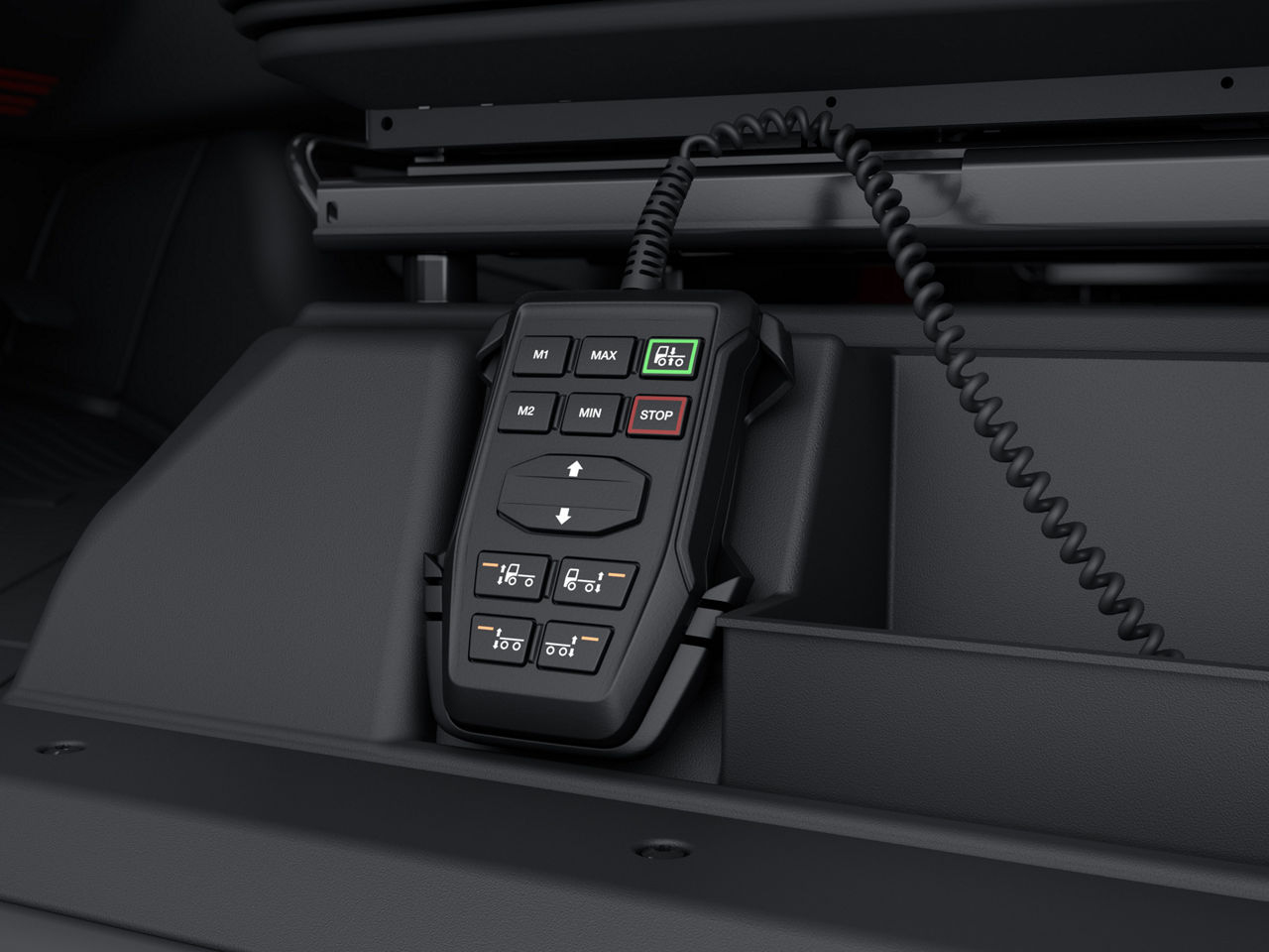 Fjernbetjening av luftfjæringsstyringen