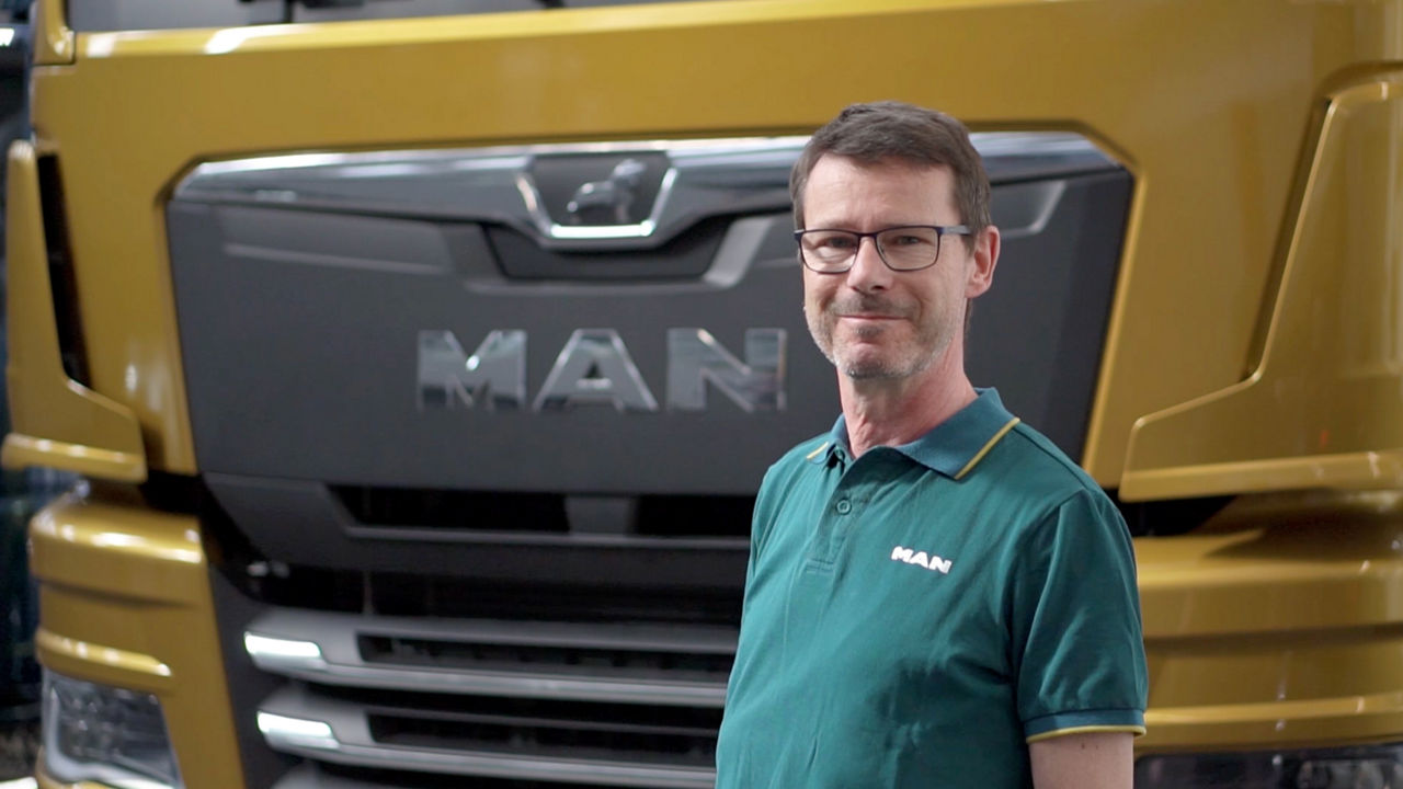 The exterior of the MAN TGX