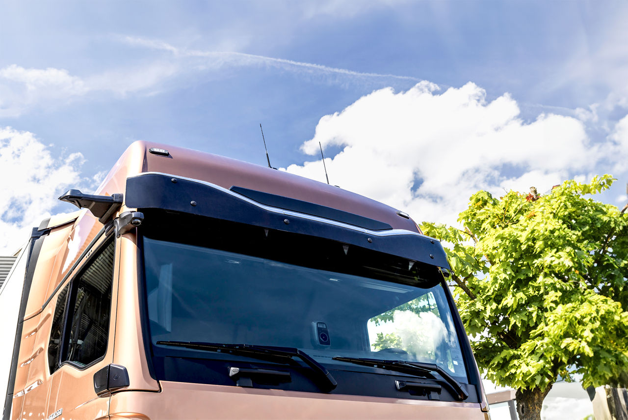 Aerodynamische zonnekap