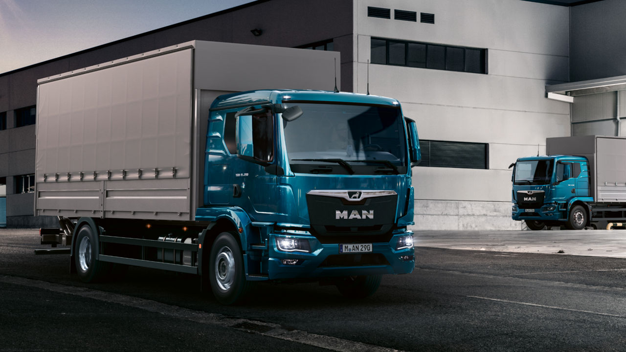 MAN truck in distribution transport