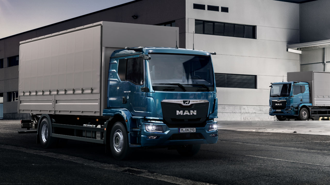 MAN truck in distribution transport