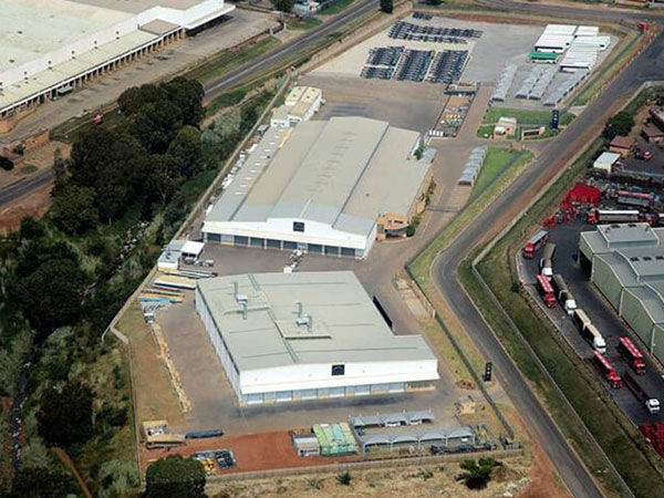 The MAN plant in Olifantsfontein from above