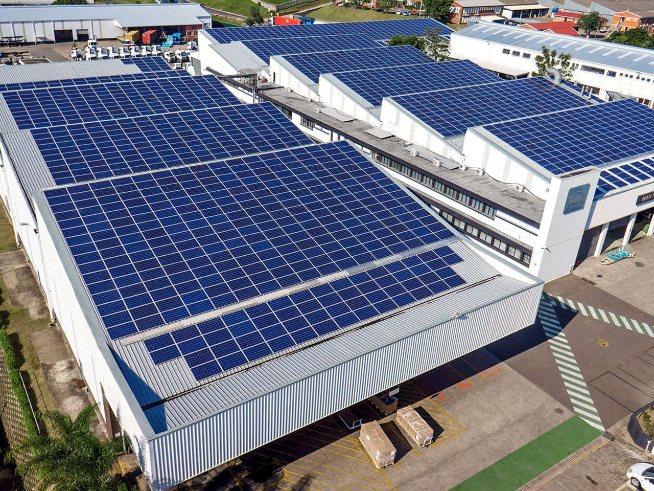 The MAN plant in Pinetown from above