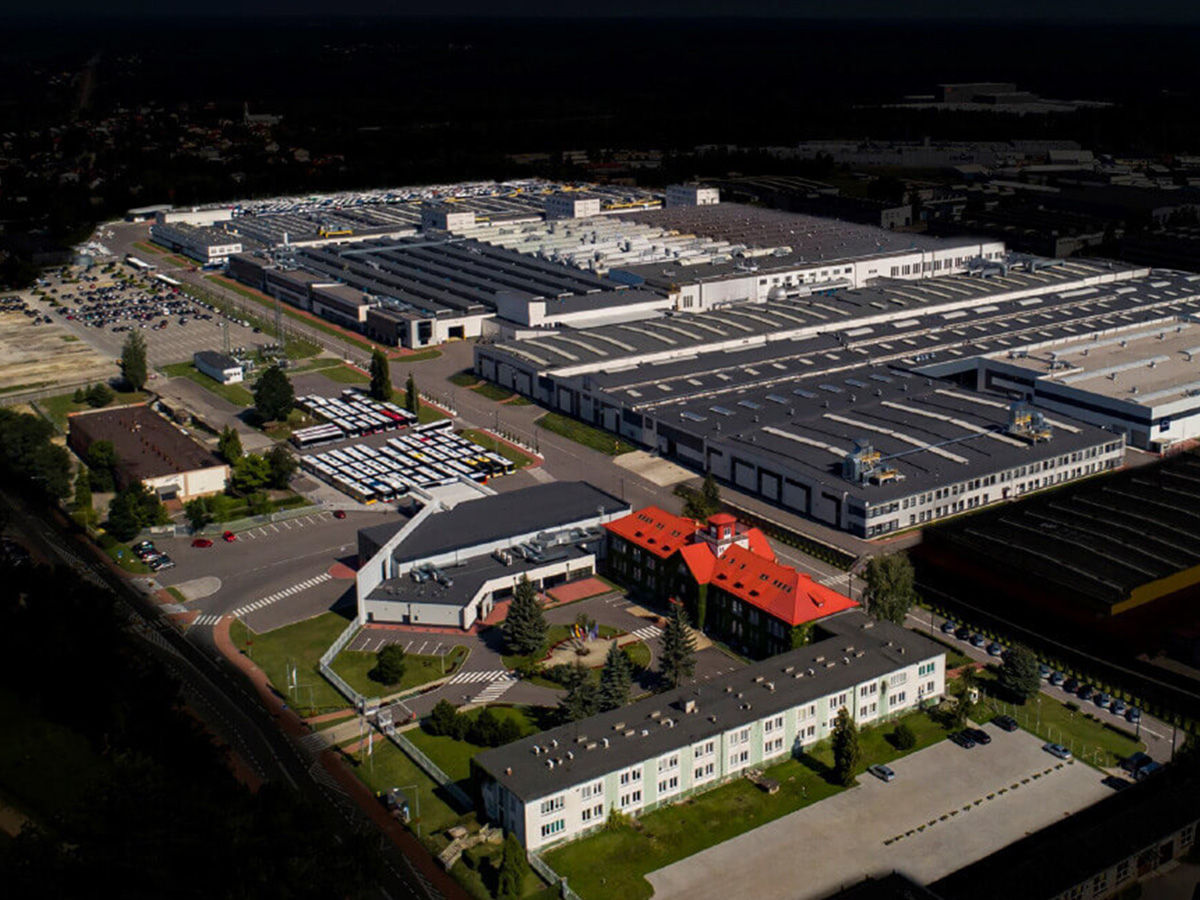 The MAN plant in Starachowice from above