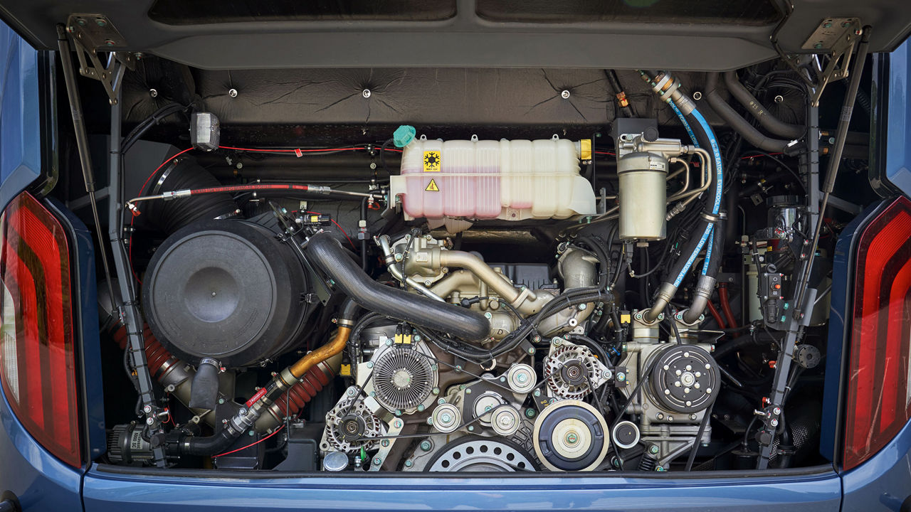 Engine of a Lion's Coach 