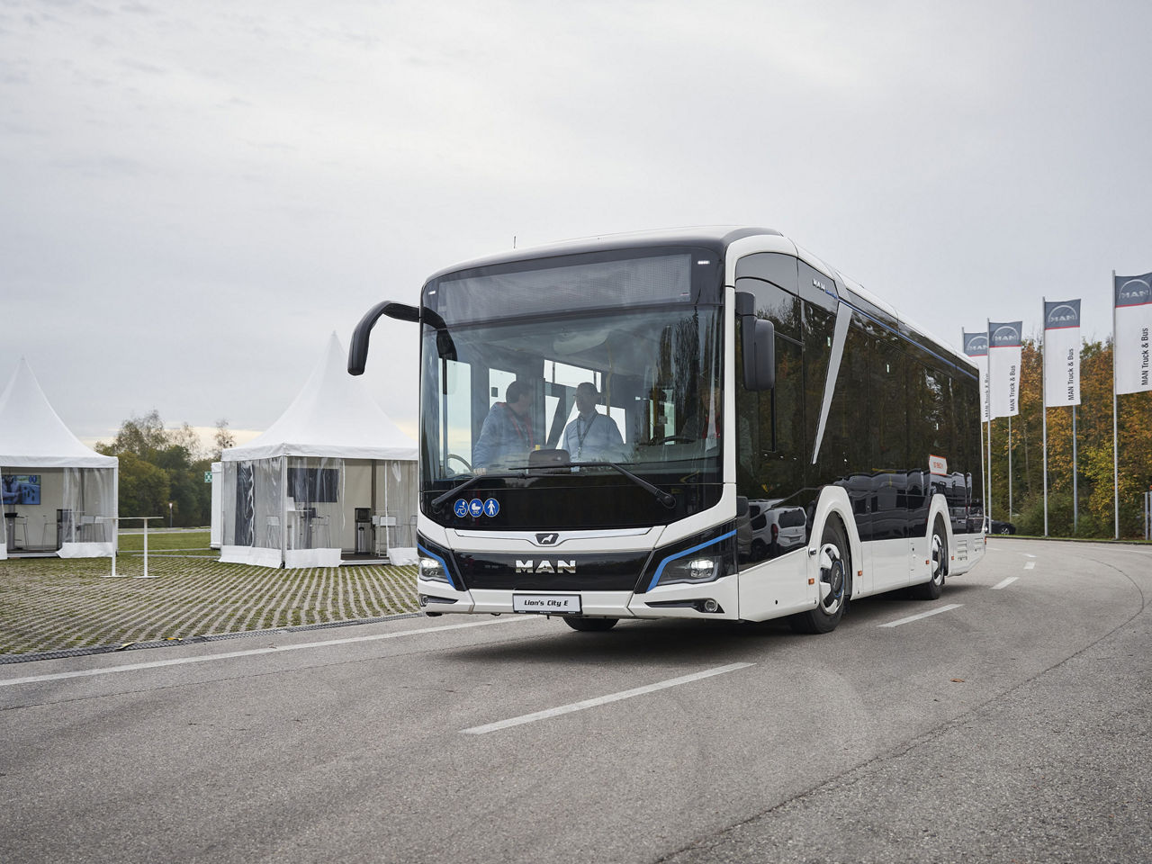 Der MAN Lion’s City 10 E auf dem MAN Testgelände