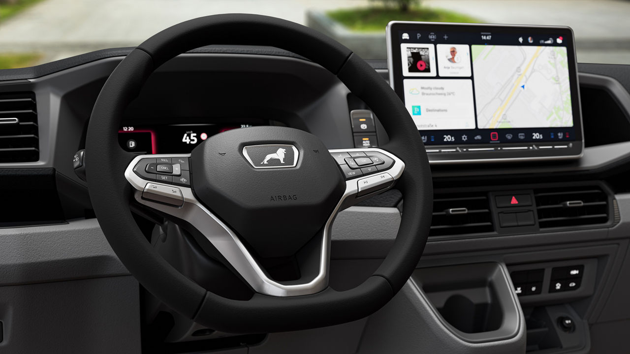 Multifunction steering wheel