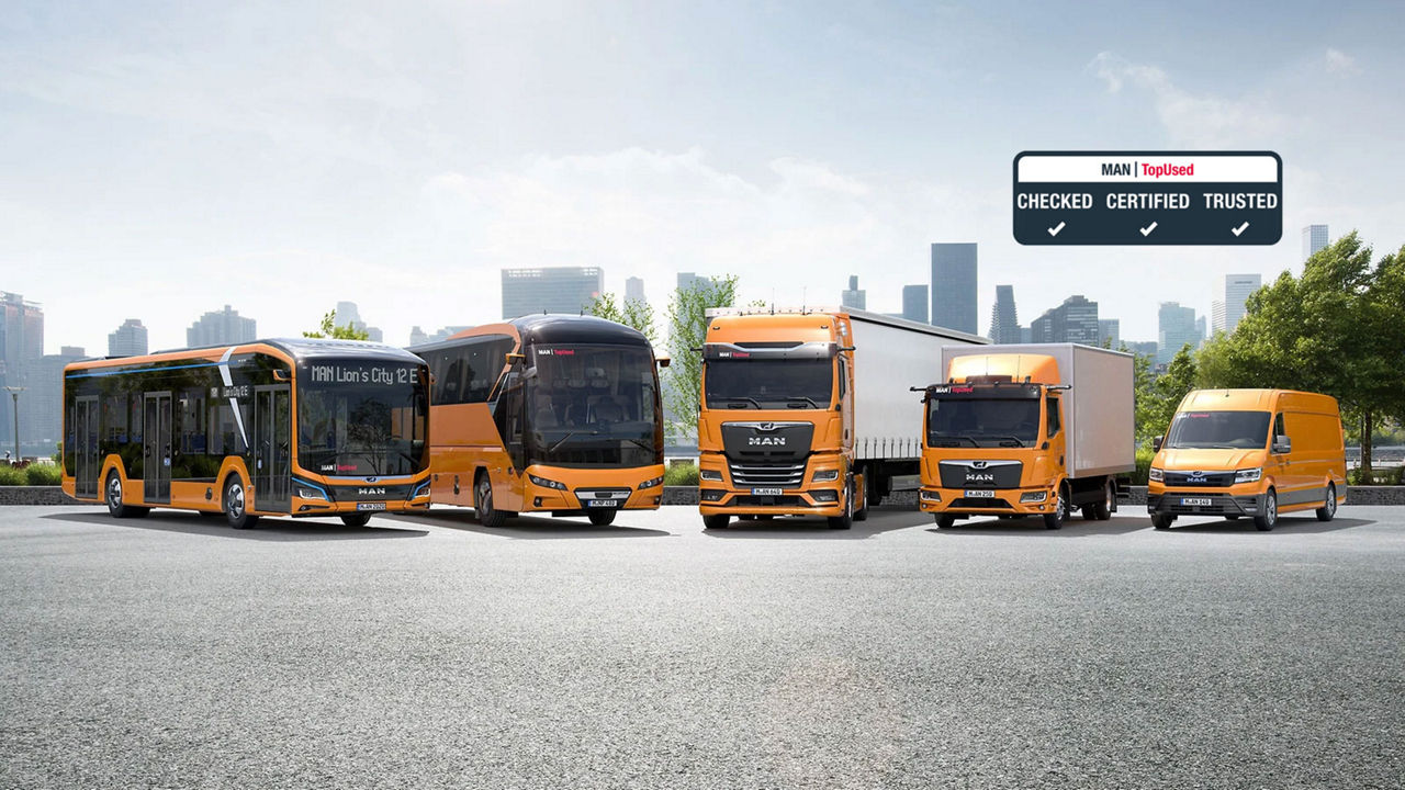 MAN TopUsed-waarmerk voor vrachtwagens en NEOPLAN-reisbussen