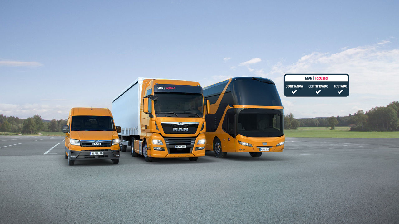 Selo de qualidade MAN TopUsed para camiões e autocarros NEOPLAN
