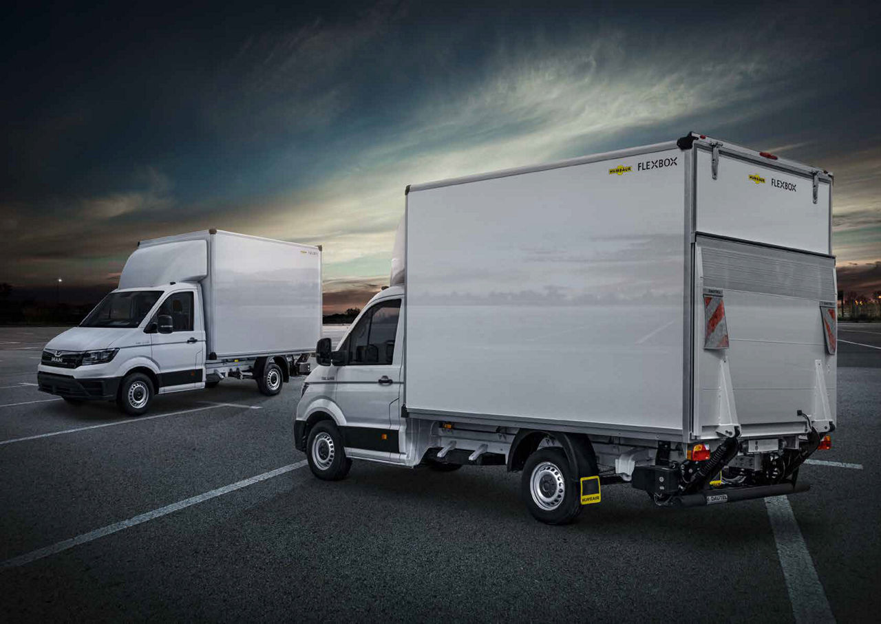 La caja ligera y de contrachapado de Humbaur de fábrica