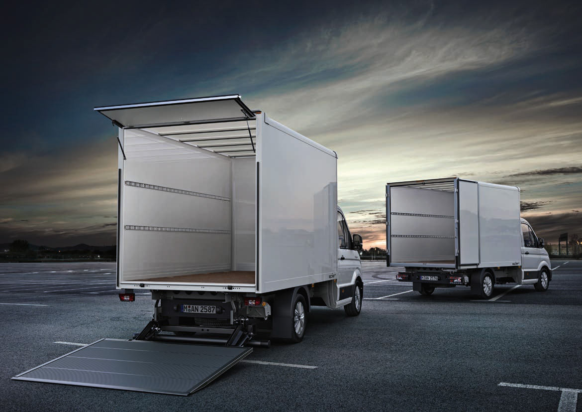 Caja ligera y de madera contrachapada de Spier para MAN TGE