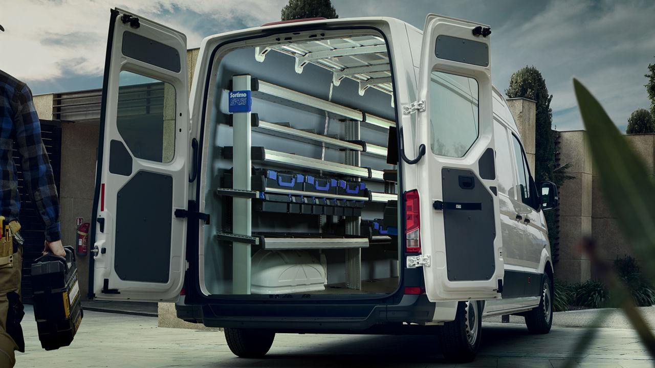 Sortimo shelving systems in the MAN TGE panel van