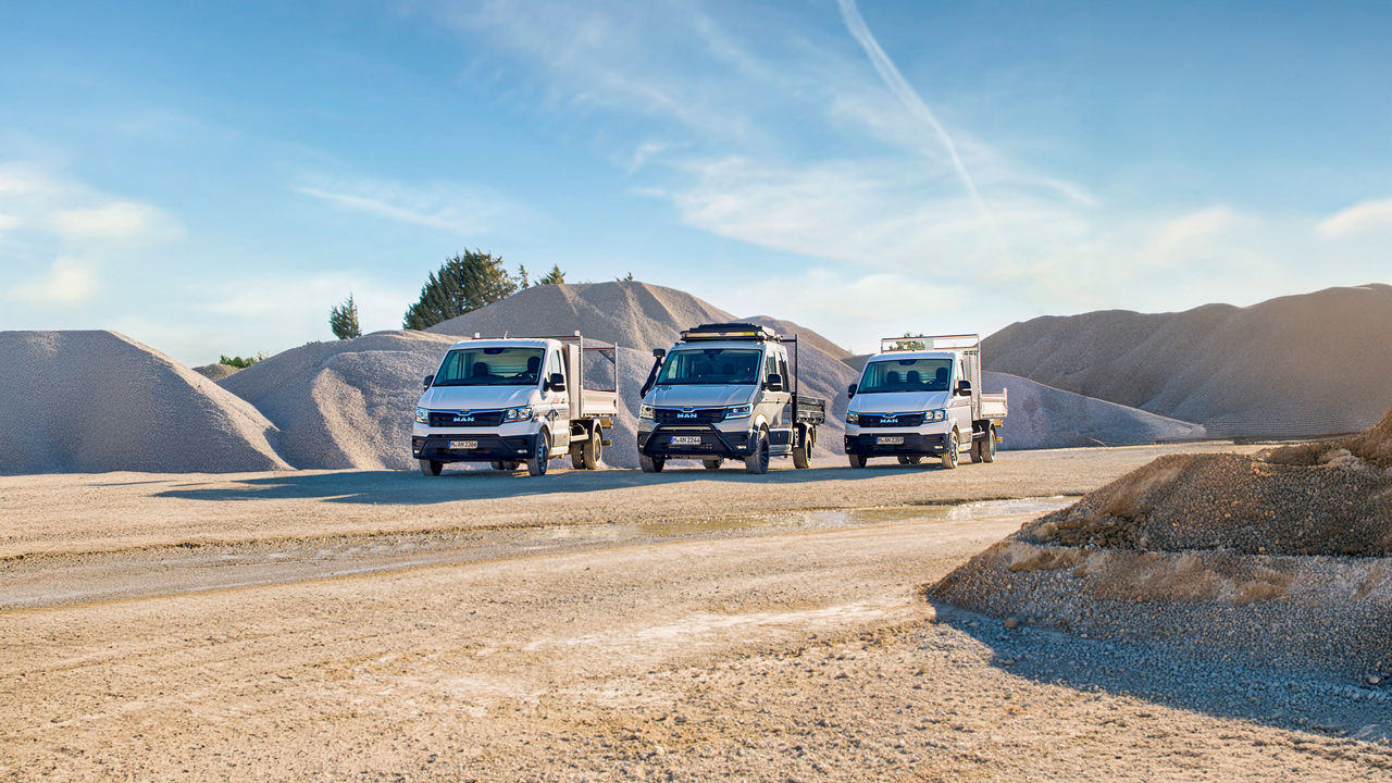 MAN TGE chassis voor de bouw