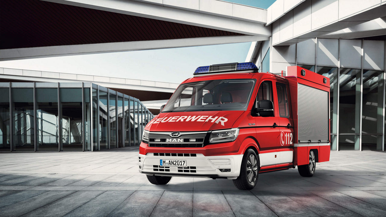 Der MAN TGE als Kleinlöschfahrzeug