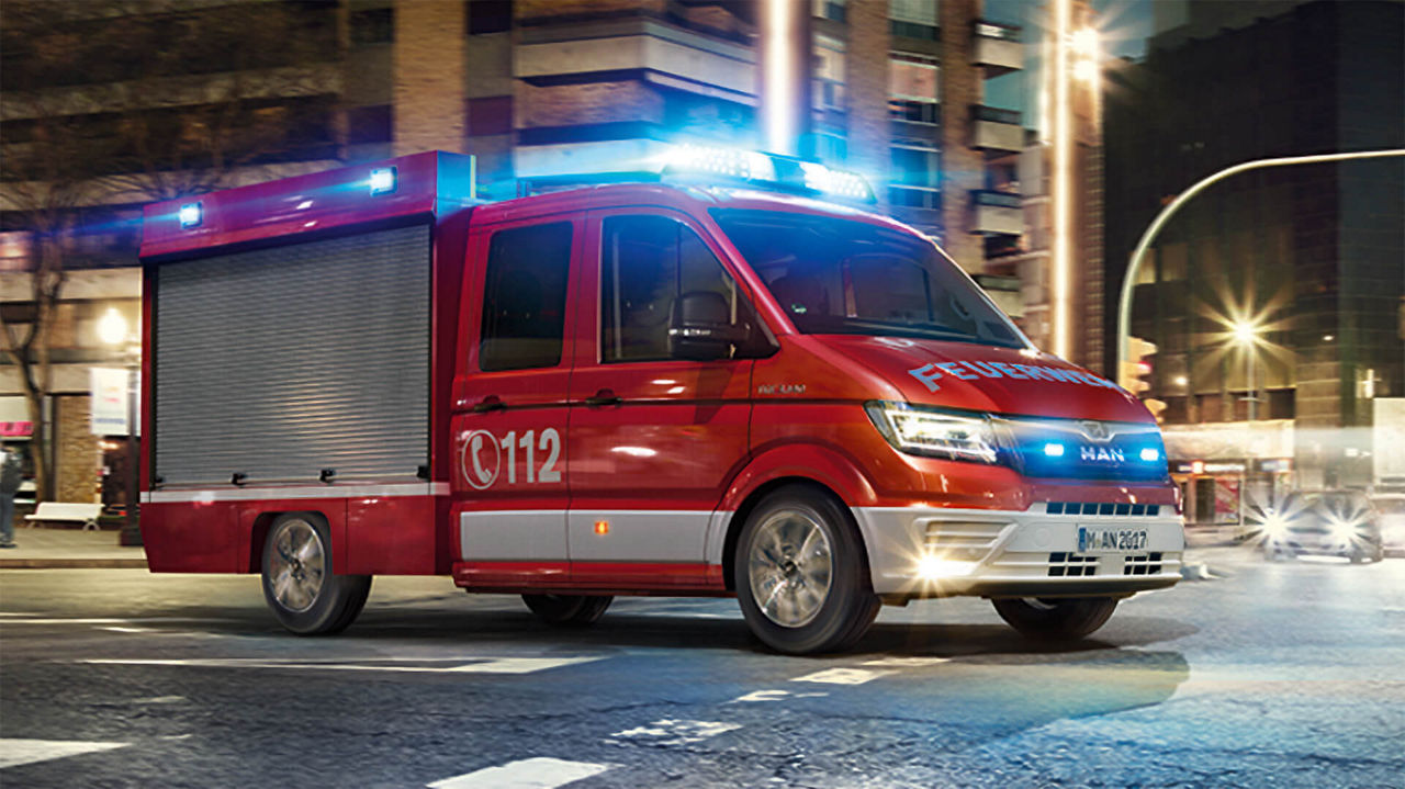 Altid klar til at rykke ud: MAN TGE-udrykningskøretøjer