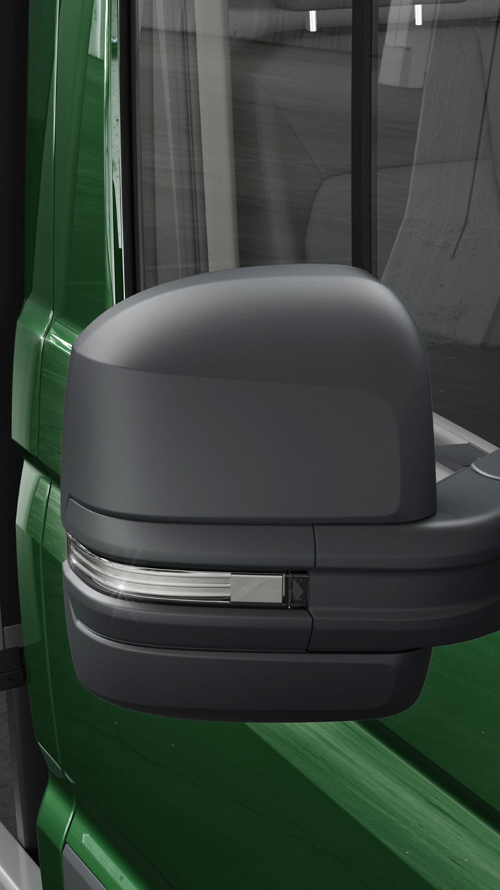 Bracket exterior mirrors provide a better overview