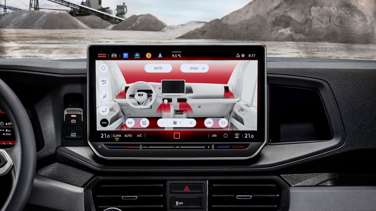 The control system for the Climatic air-conditioning system in the MAN TGE Combi Van.