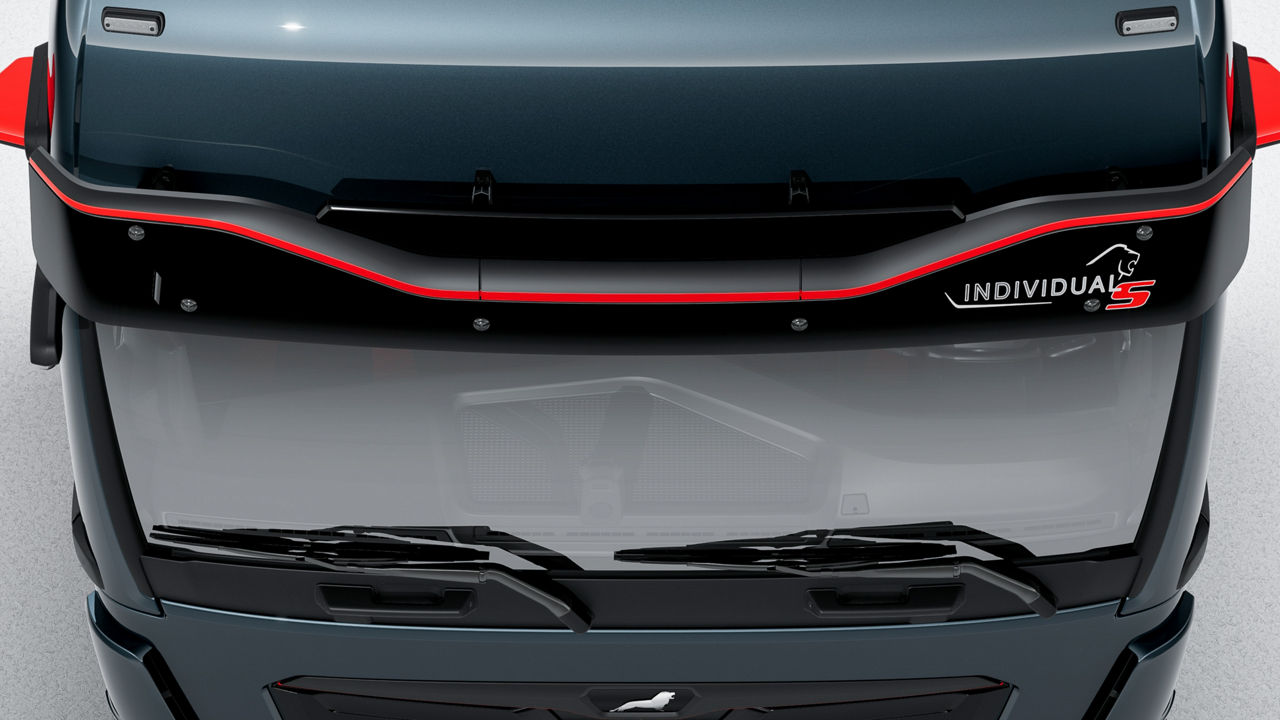 Sun visor with INDIVIDUAL Lion S lettering.