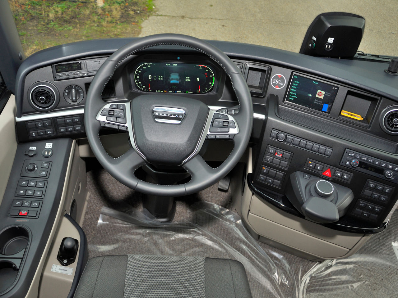 Neoplan busz pilótafülkéje