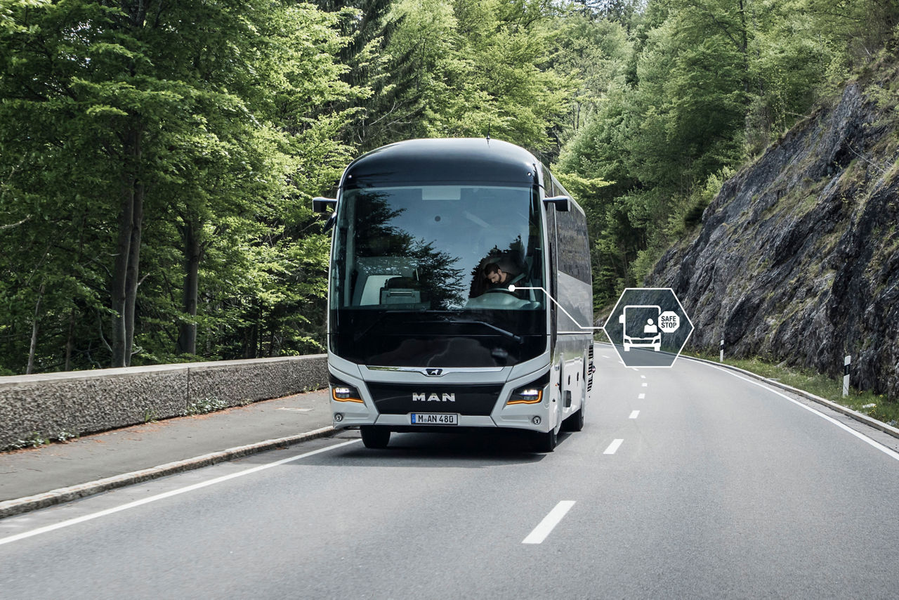 MAN Lions Coach, in den bayrischen Voralpen